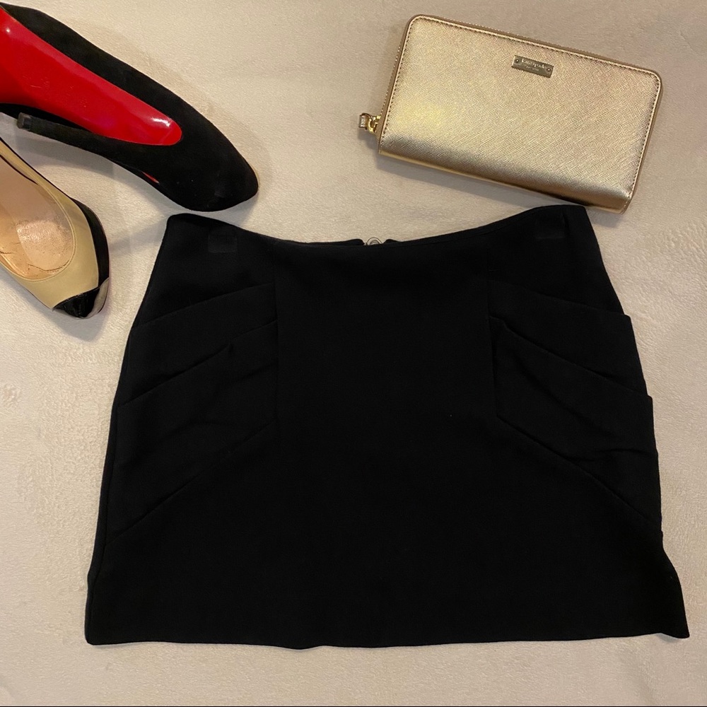 Alice + Olivia Black Mini Skirt
